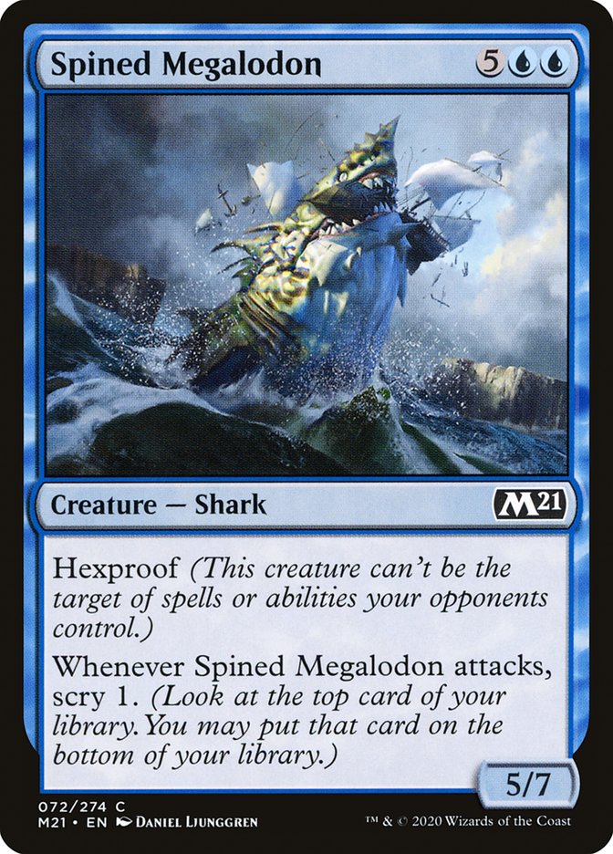 Spined Megalodon [Core Set 2021] | Anubis Games and Hobby