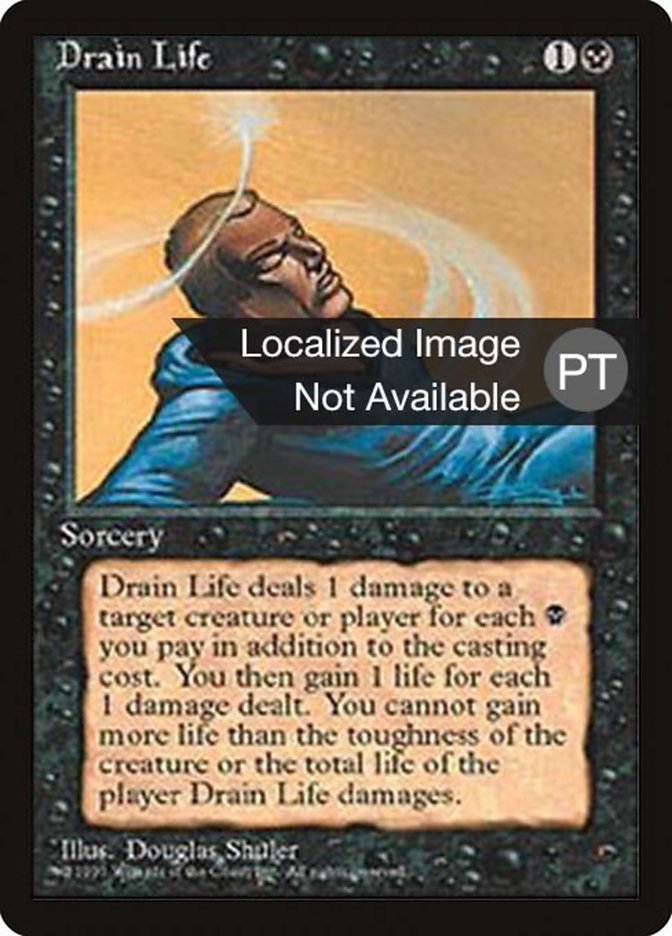 Drain Life [Fourth Edition (Foreign Black Border)] | Anubis Games and Hobby