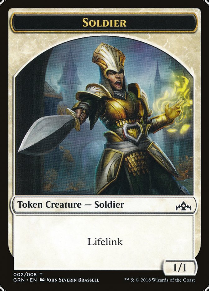 Soldier // Soldier Double-Sided Token [Guilds of Ravnica Guild Kit Tokens] | Anubis Games and Hobby