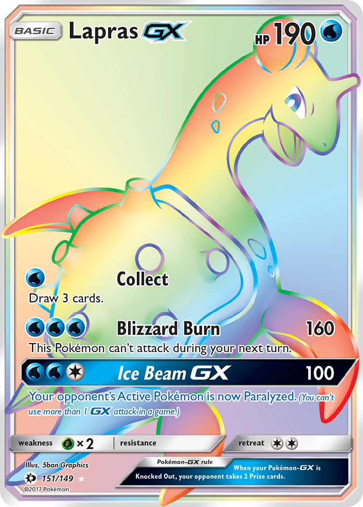 Lapras GX (151/149) [Sun & Moon: Base Set] | Anubis Games and Hobby