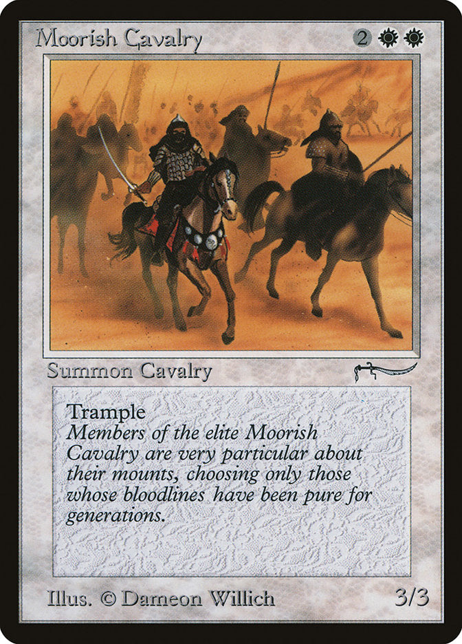 Moorish Cavalry (Dark Mana Cost) [Arabian Nights] | Anubis Games and Hobby