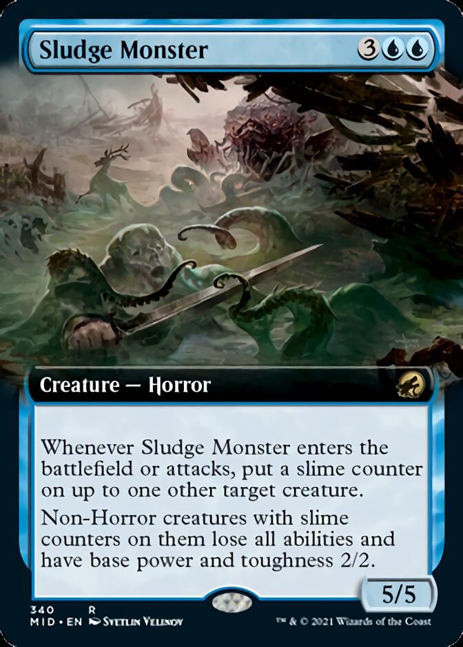 Sludge Monster (Extended Art) [Innistrad: Midnight Hunt] | Anubis Games and Hobby