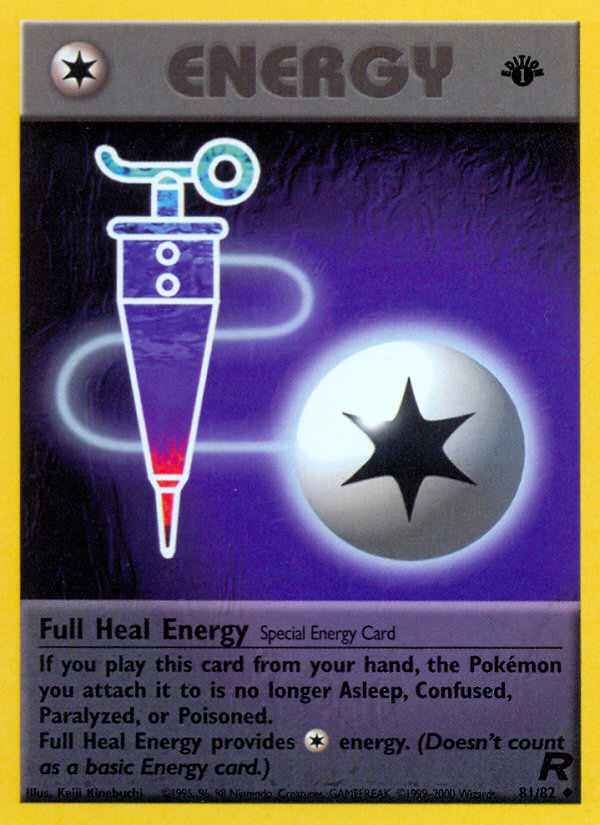 Full Heal Energy (81/82) [Team Rocket 1st Edition] | Anubis Games and Hobby