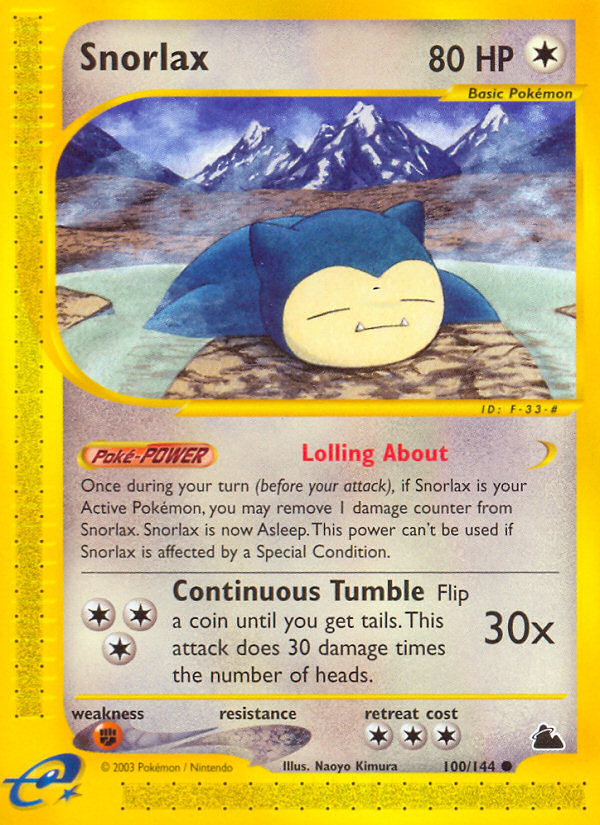 Snorlax (100/144) [Skyridge] | Anubis Games and Hobby