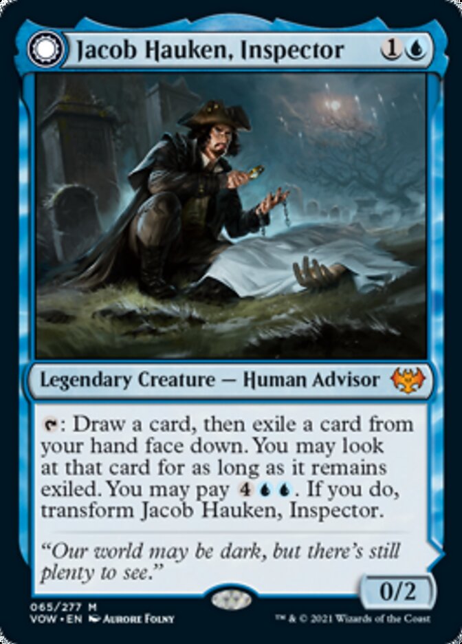 Jacob Hauken, Inspector // Hauken's Insight [Innistrad: Crimson Vow] | Anubis Games and Hobby