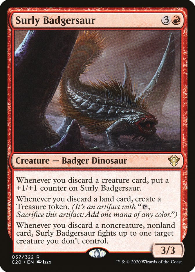 Surly Badgersaur [Commander 2020] | Anubis Games and Hobby