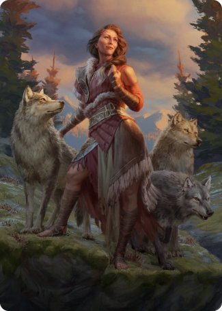 Arlinn, the Pack's Hope 1 Art Card [Innistrad: Midnight Hunt Art Series] | Anubis Games and Hobby