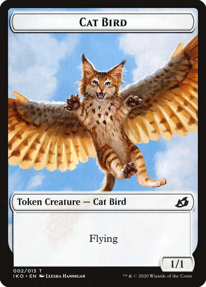 Cat Bird Token [Ikoria: Lair of Behemoths Tokens] | Anubis Games and Hobby