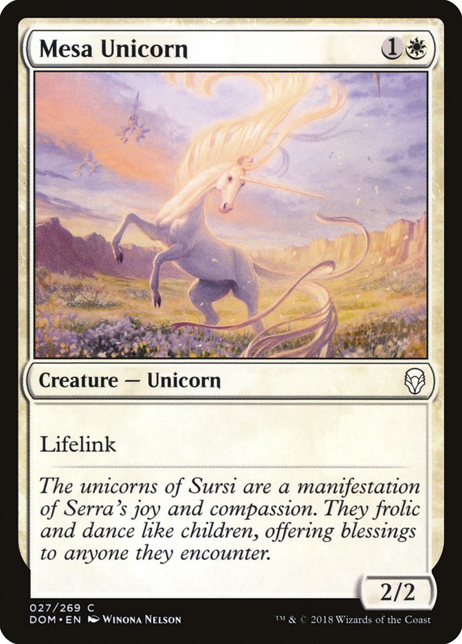 Mesa Unicorn [Dominaria] | Anubis Games and Hobby