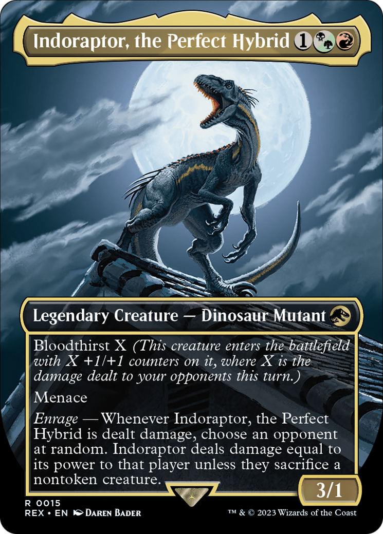 Indoraptor, the Perfect Hybrid (Borderless) [Jurassic World Collection] | Anubis Games and Hobby