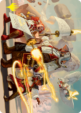 Lorehold Command Art Card (Gold-Stamped Signature) [Strixhaven: School of Mages Art Series] | Anubis Games and Hobby