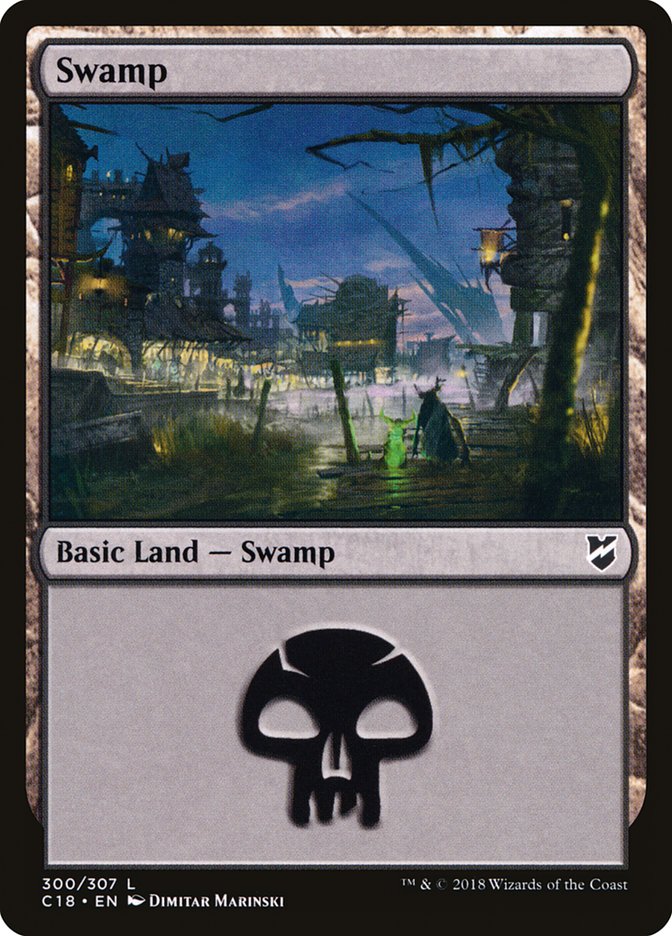 Swamp (300) [Commander 2018] | Anubis Games and Hobby