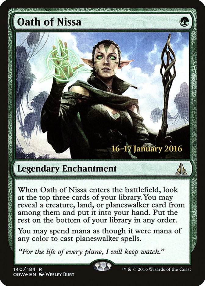 Oath of Nissa [Oath of the Gatewatch Prerelease Promos] | Anubis Games and Hobby
