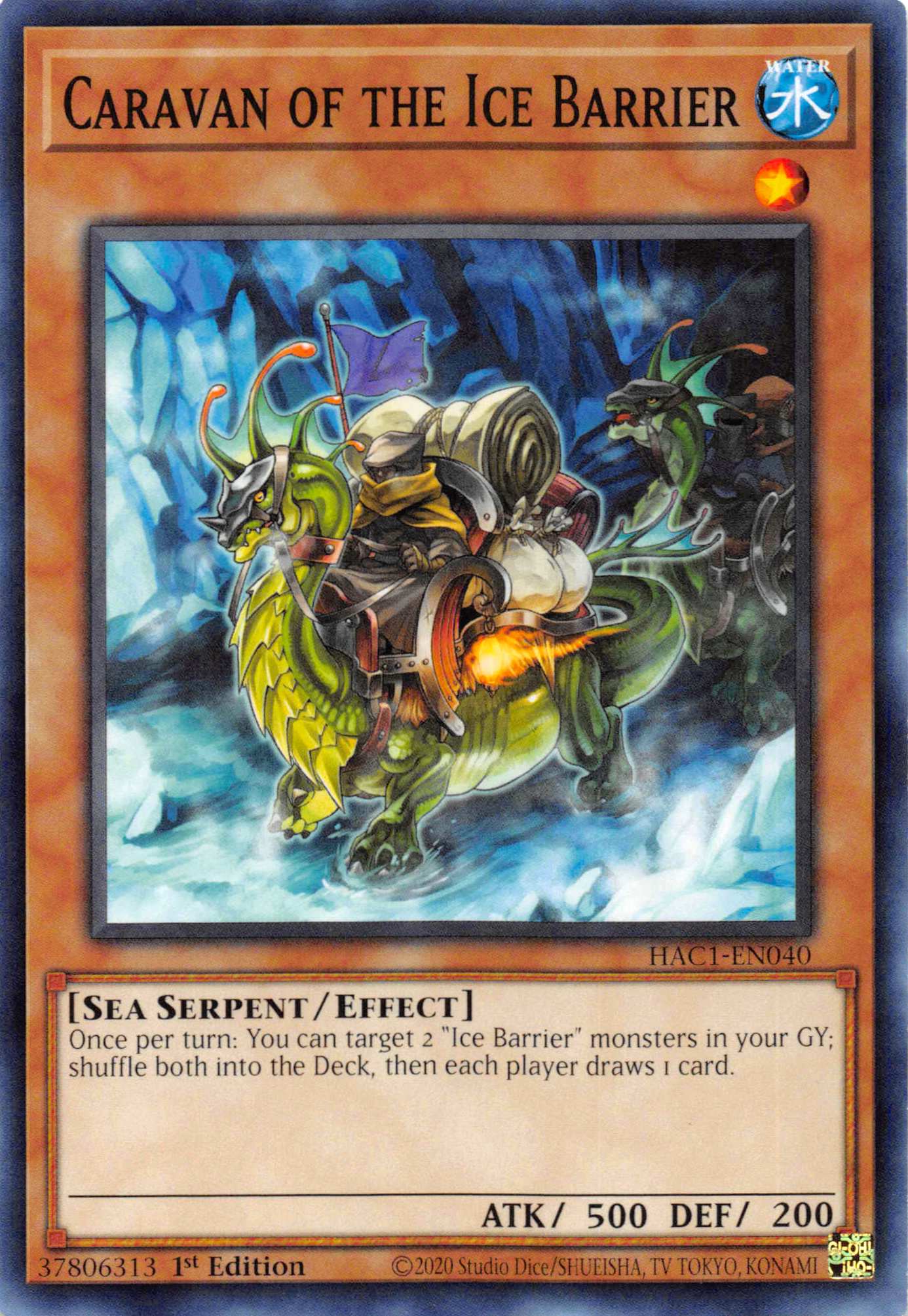 Caravan of the Ice Barrier (Duel Terminal) [HAC1-EN040] Parallel Rare | Anubis Games and Hobby