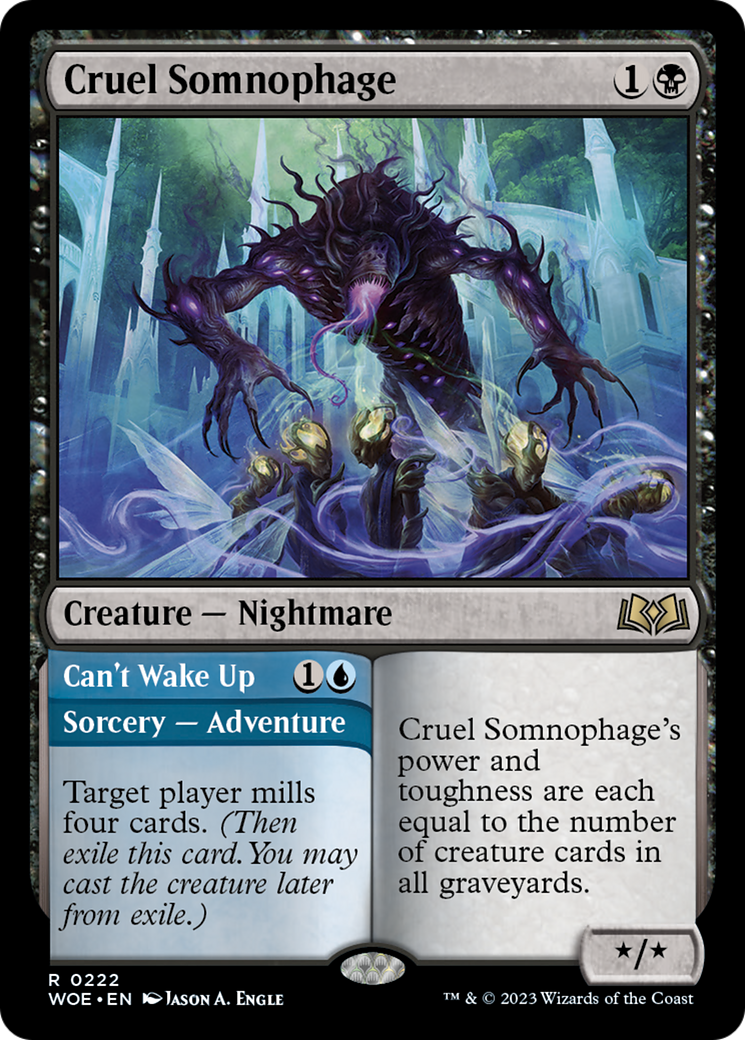 Cruel Somnophage // Can't Wake Up [Wilds of Eldraine] | Anubis Games and Hobby