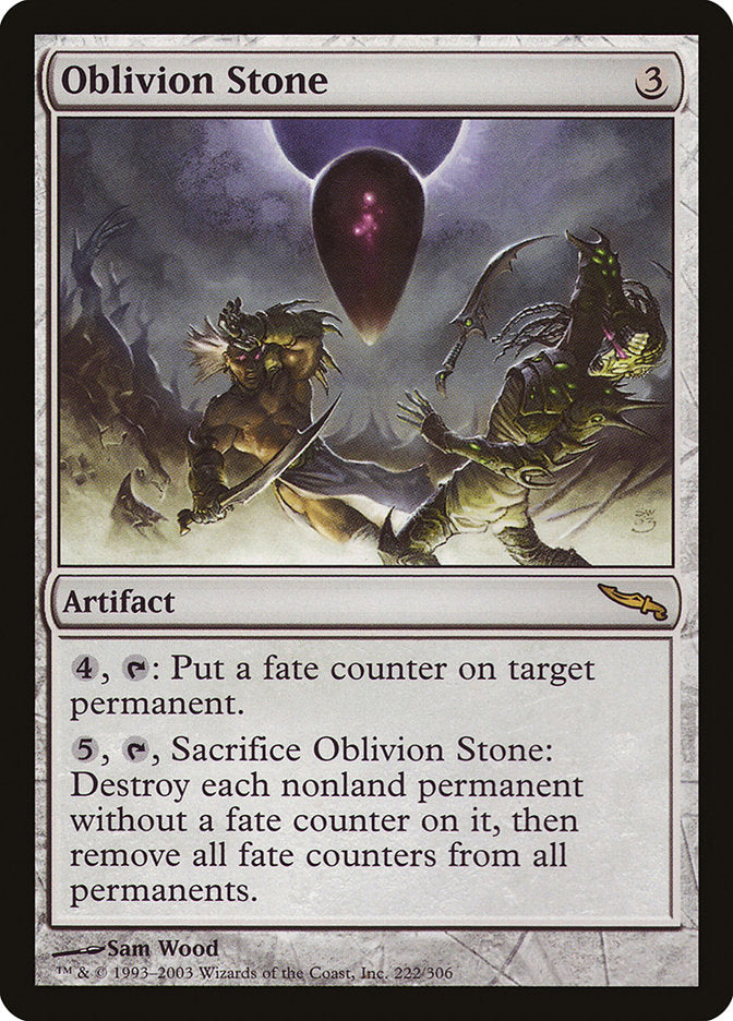 Oblivion Stone [Mirrodin] | Anubis Games and Hobby