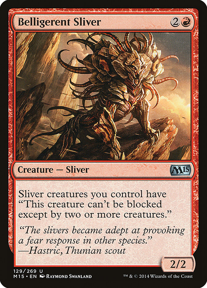 Belligerent Sliver [Magic 2015] | Anubis Games and Hobby