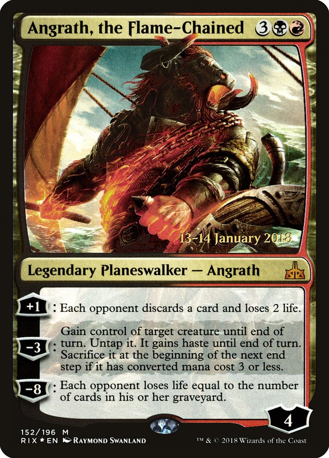 Angrath, the Flame-Chained [Rivals of Ixalan Prerelease Promos] | Anubis Games and Hobby