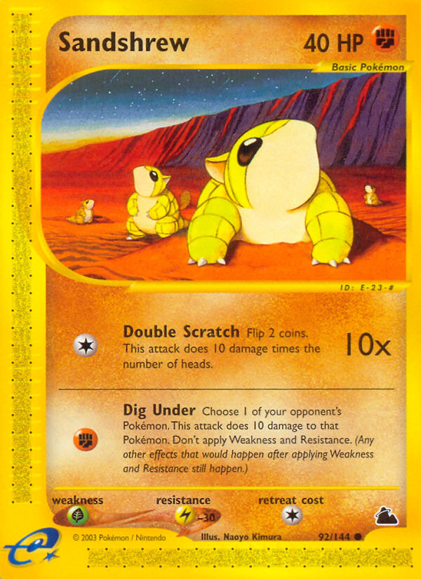 Sandshrew (92/144) [Skyridge] | Anubis Games and Hobby