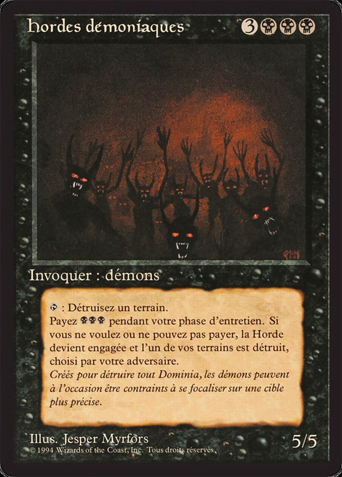 Demonic Hordes [Foreign Black Border] | Anubis Games and Hobby