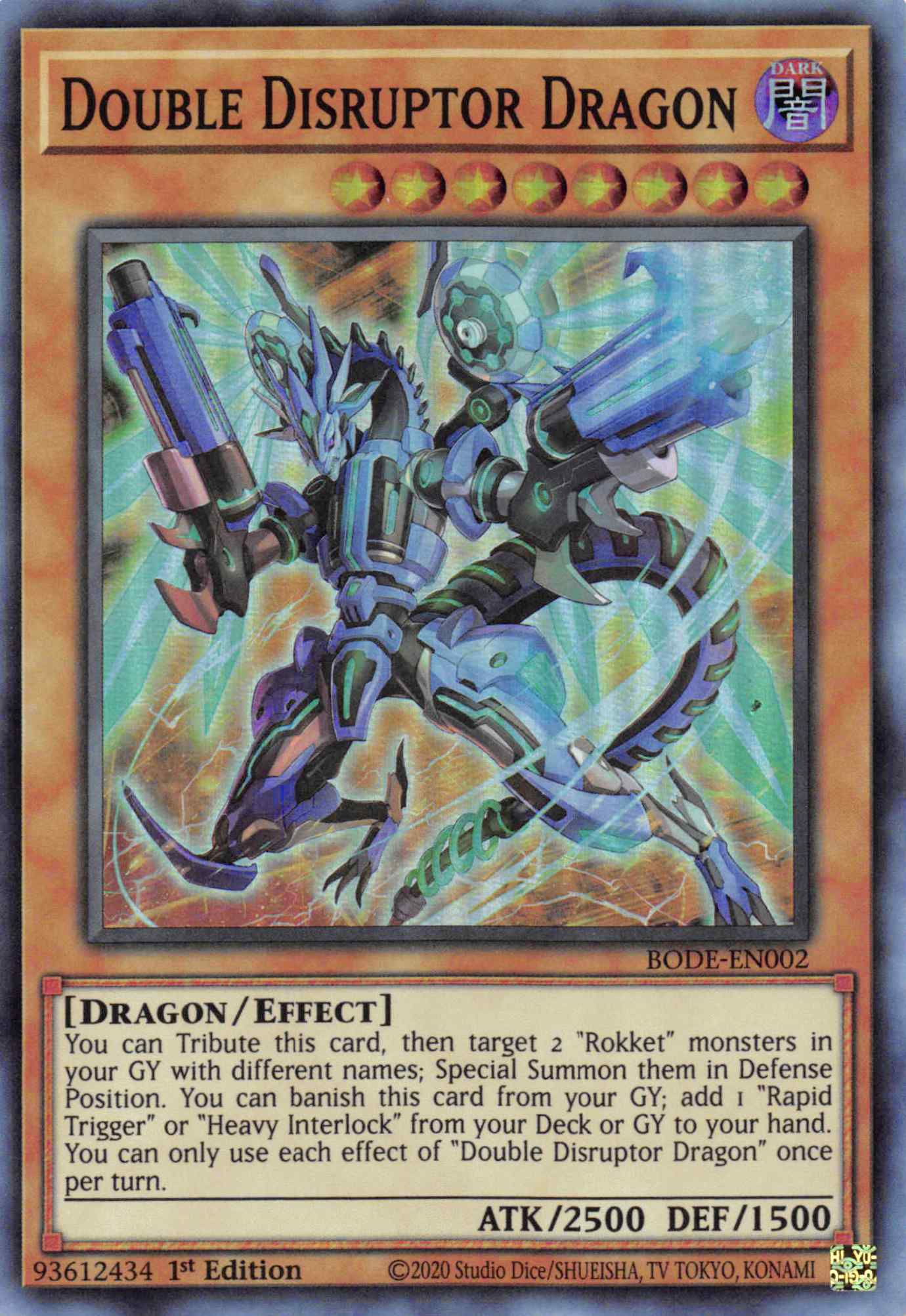 Double Disrupter Dragon [BODE-EN002] Super Rare | Anubis Games and Hobby