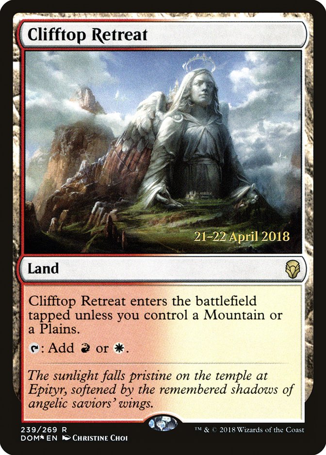 Clifftop Retreat [Dominaria Prerelease Promos] | Anubis Games and Hobby