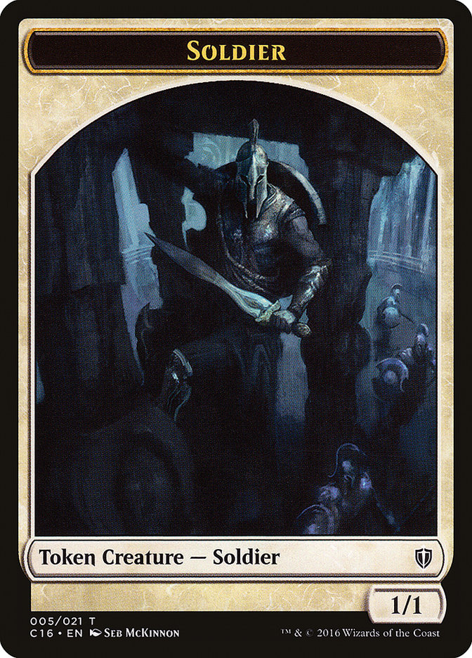 Soldier // Squid Double-Sided Token [Commander 2016 Tokens] | Anubis Games and Hobby