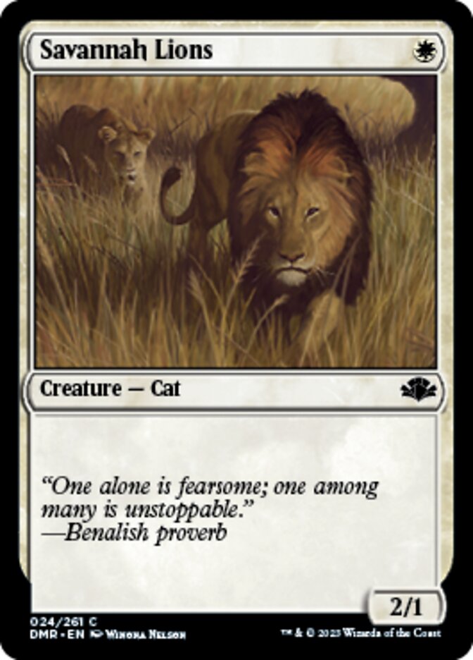 Savannah Lions [Dominaria Remastered] | Anubis Games and Hobby