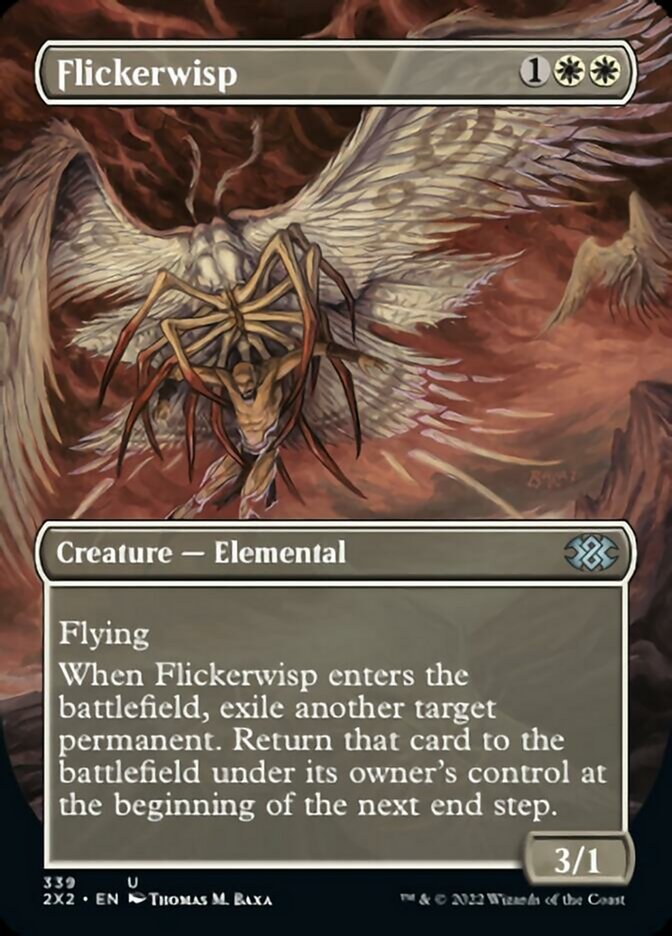 Flickerwisp (Borderless Alternate Art) [Double Masters 2022] | Anubis Games and Hobby