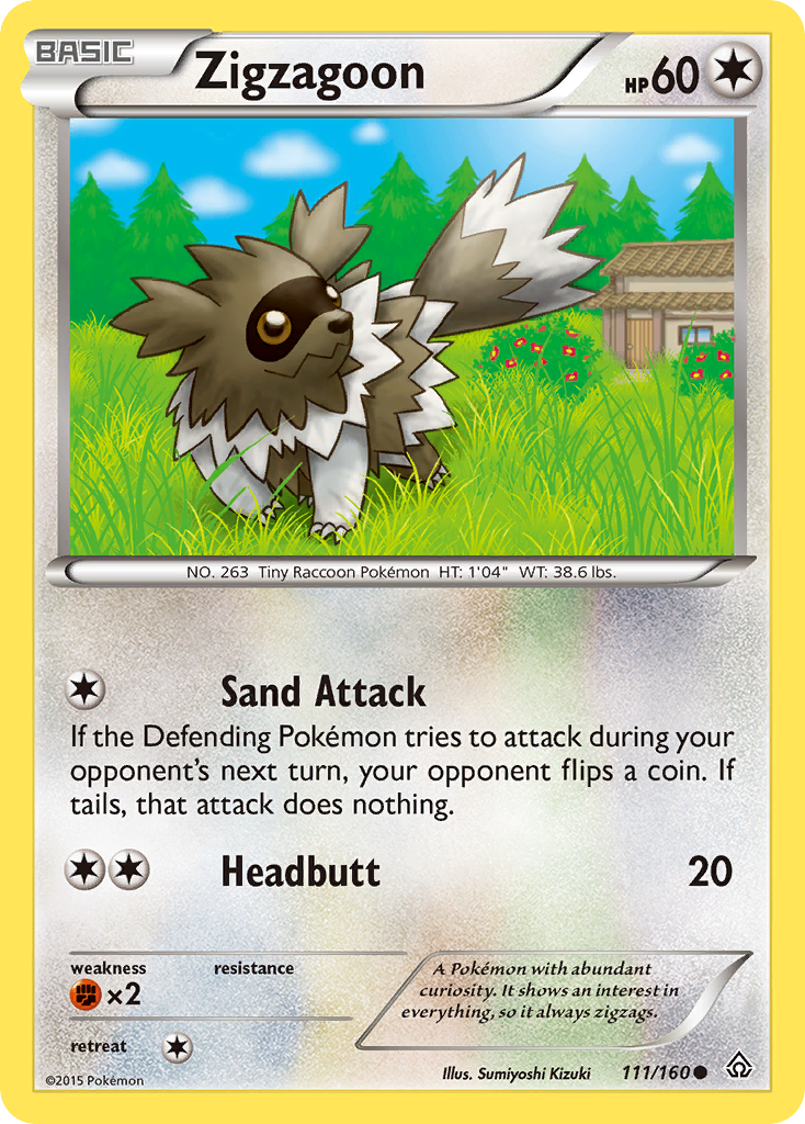 Zigzagoon (111/160) [XY: Primal Clash] | Anubis Games and Hobby