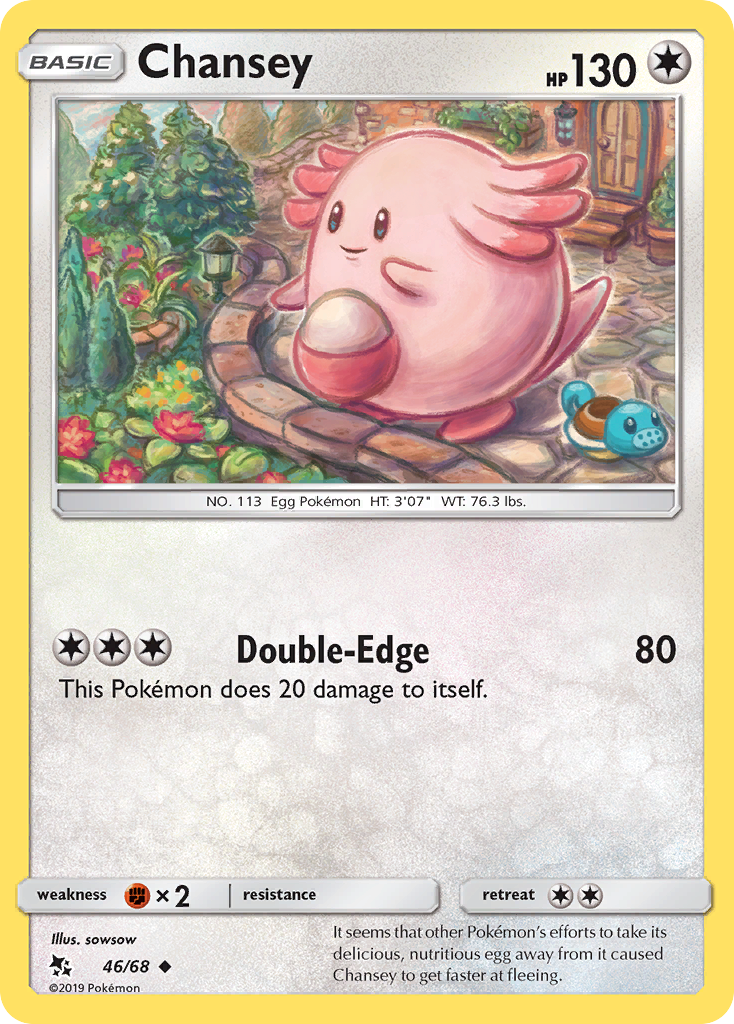 Chansey (46/68) [Sun & Moon: Hidden Fates] | Anubis Games and Hobby