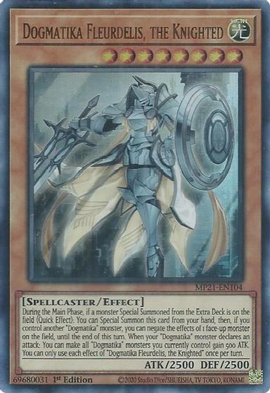 Dogmatika Fleurdelis, the Knighted [MP21-EN104] Ultra Rare | Anubis Games and Hobby