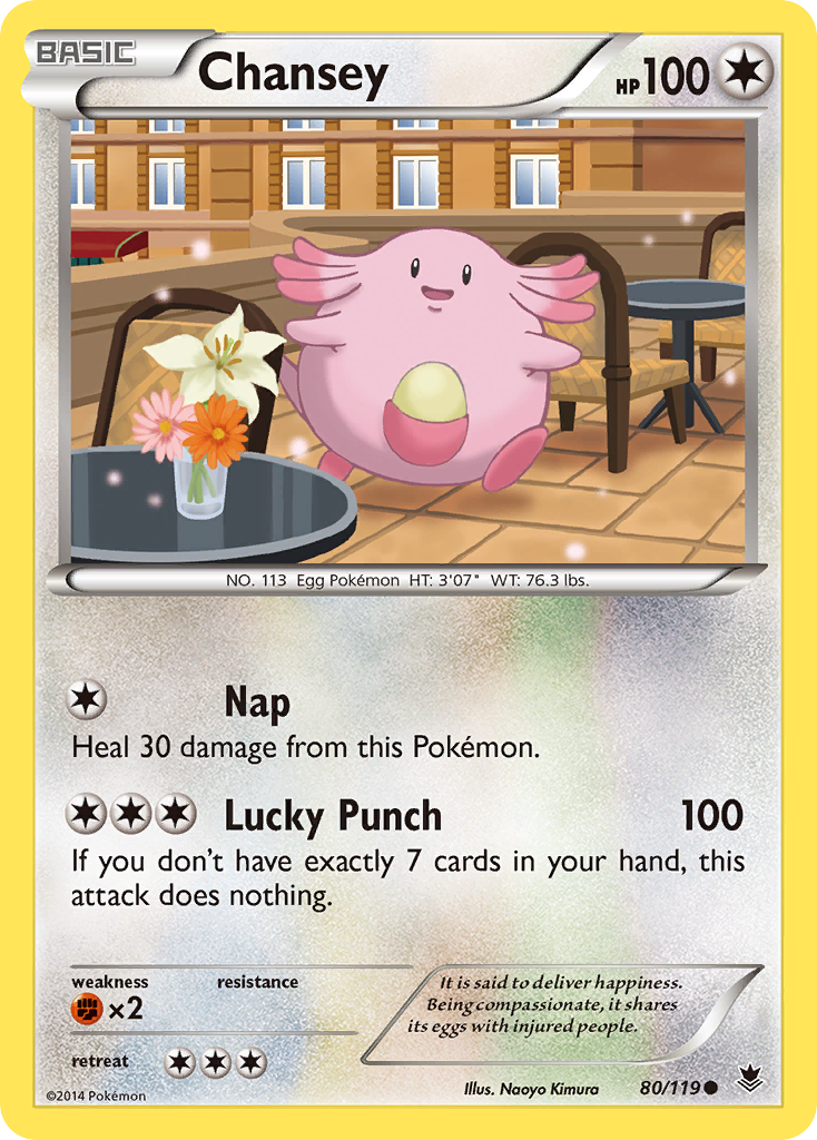 Chansey (80/119) [XY: Phantom Forces] | Anubis Games and Hobby