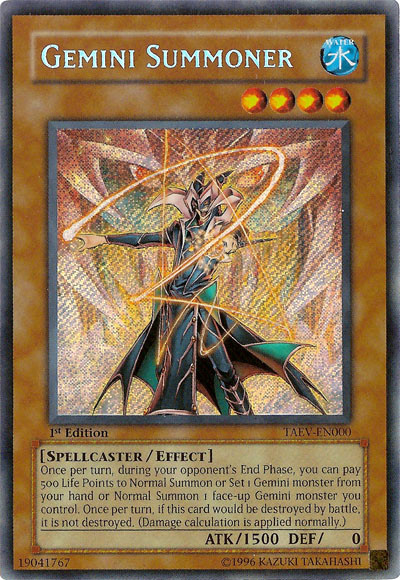 Gemini Summoner [TAEV-EN000] Secret Rare | Anubis Games and Hobby