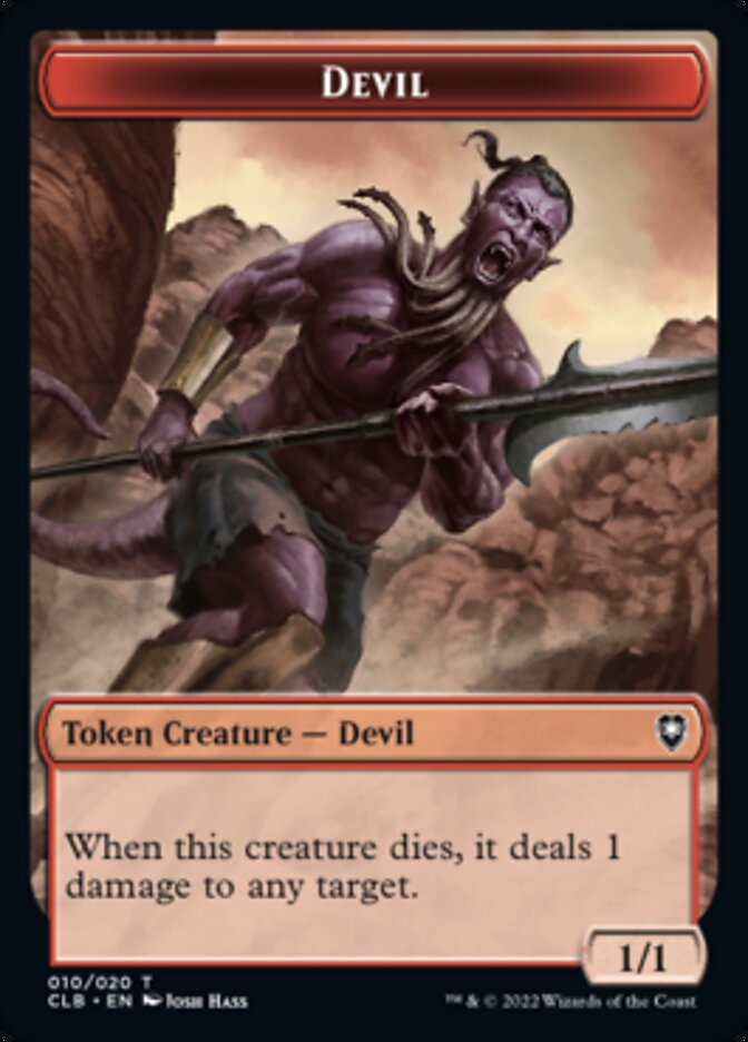 Devil Token [Commander Legends: Battle for Baldur's Gate Tokens] | Anubis Games and Hobby