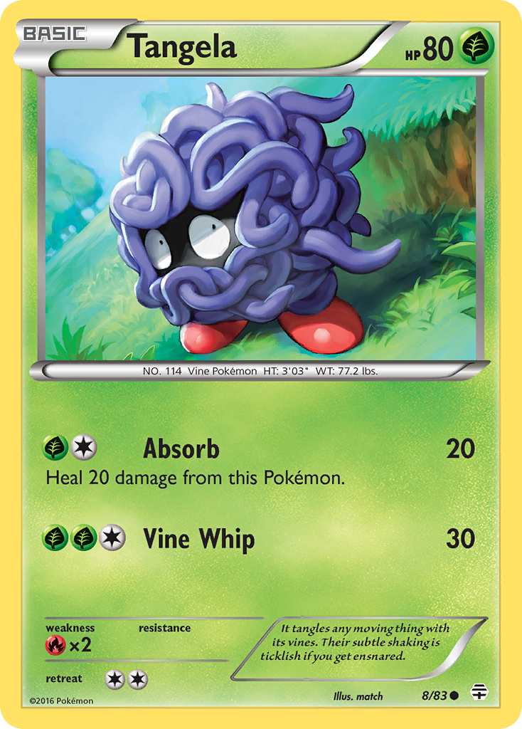 Tangela (8/83) [XY: Generations] | Anubis Games and Hobby