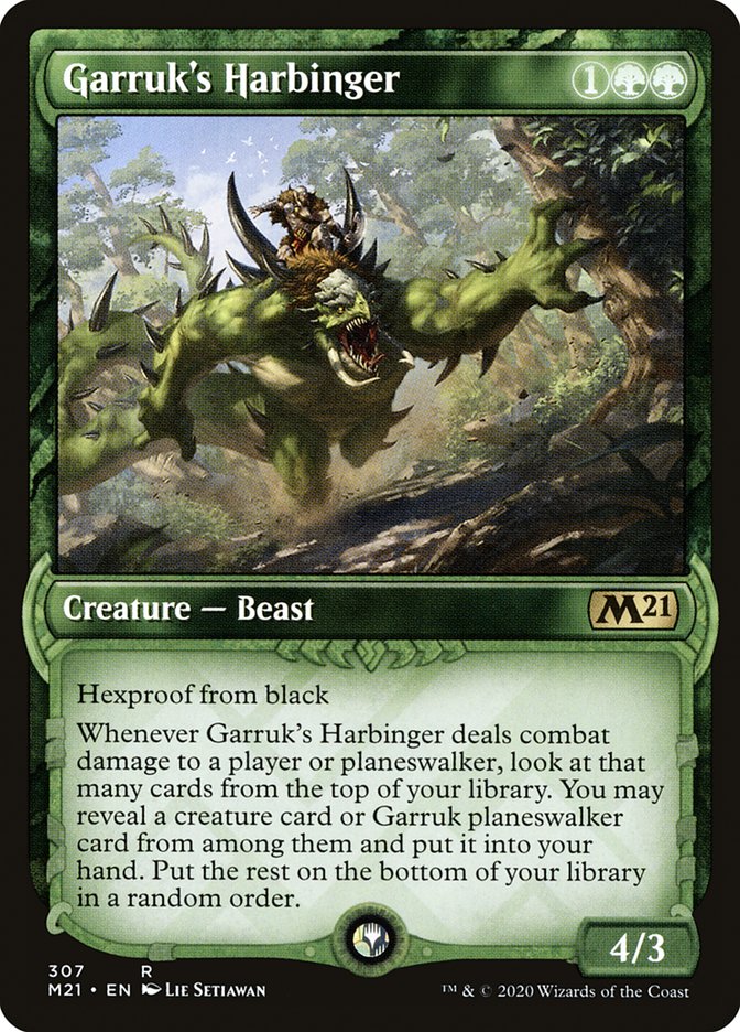 Garruk's Harbinger (Showcase) [Core Set 2021] | Anubis Games and Hobby