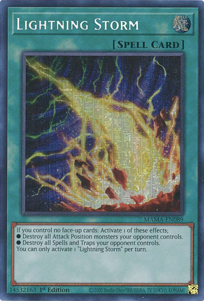 Lightning Storm [MAMA-EN089] Ultra Pharaoh's Rare | Anubis Games and Hobby