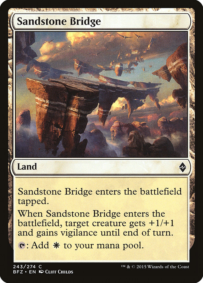 Sandstone Bridge [Battle for Zendikar] | Anubis Games and Hobby