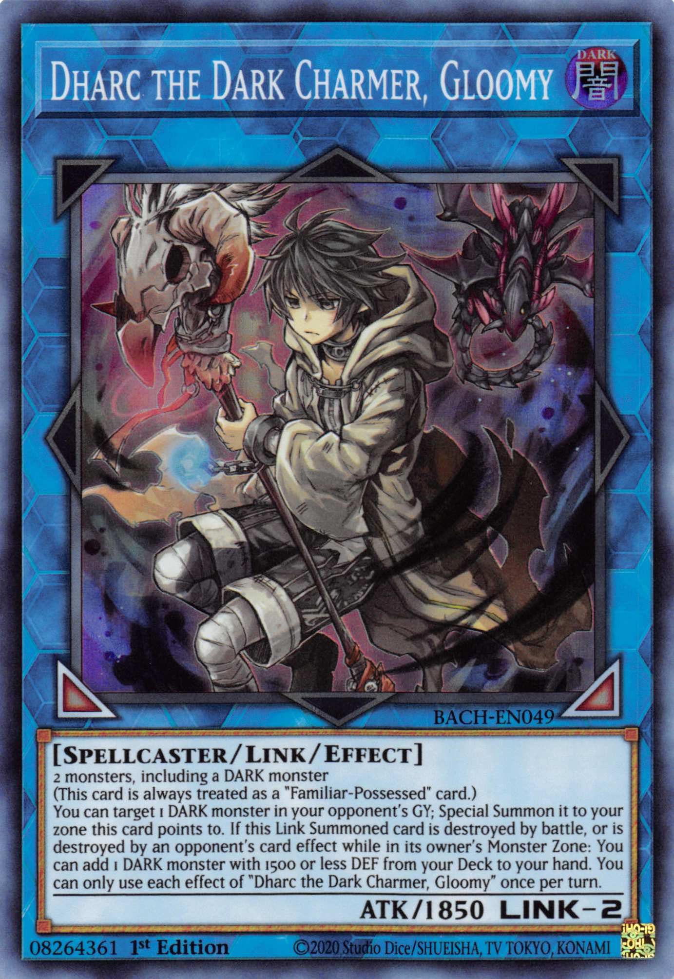 Dharc the Dark Charmer, Gloomy [BACH-EN049] Super Rare | Anubis Games and Hobby