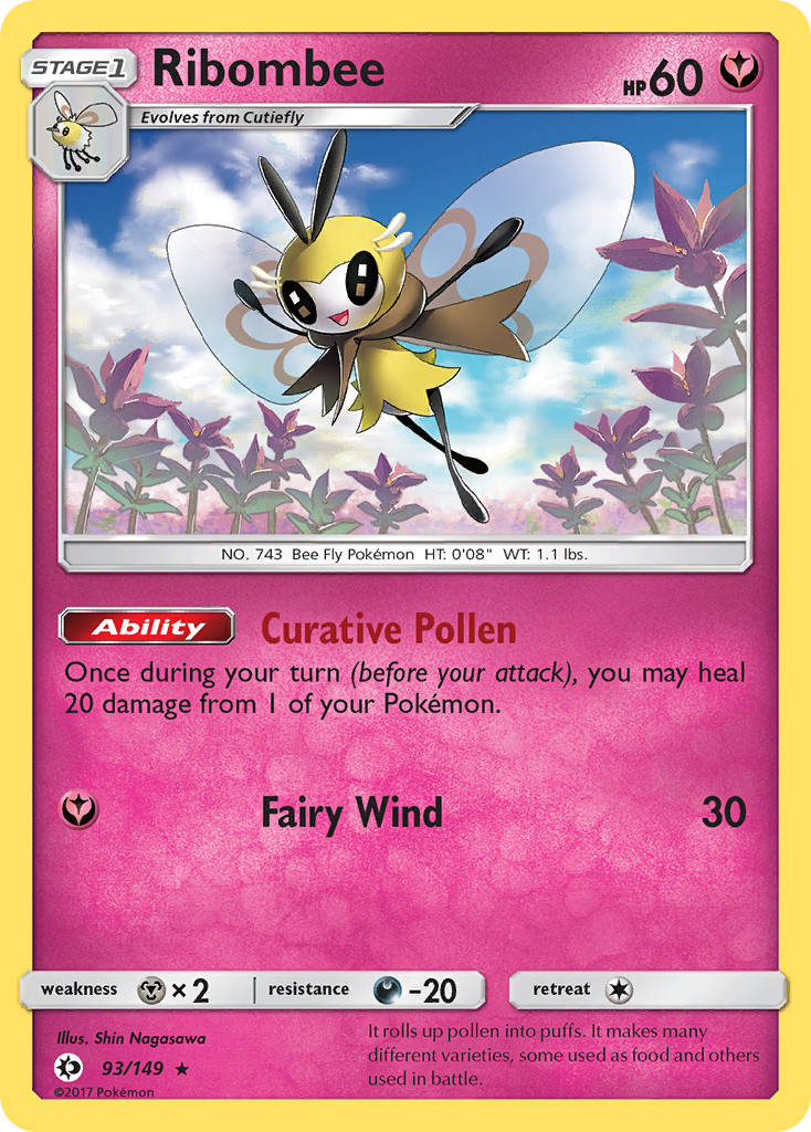 Ribombee (93/149) [Sun & Moon: Base Set] | Anubis Games and Hobby