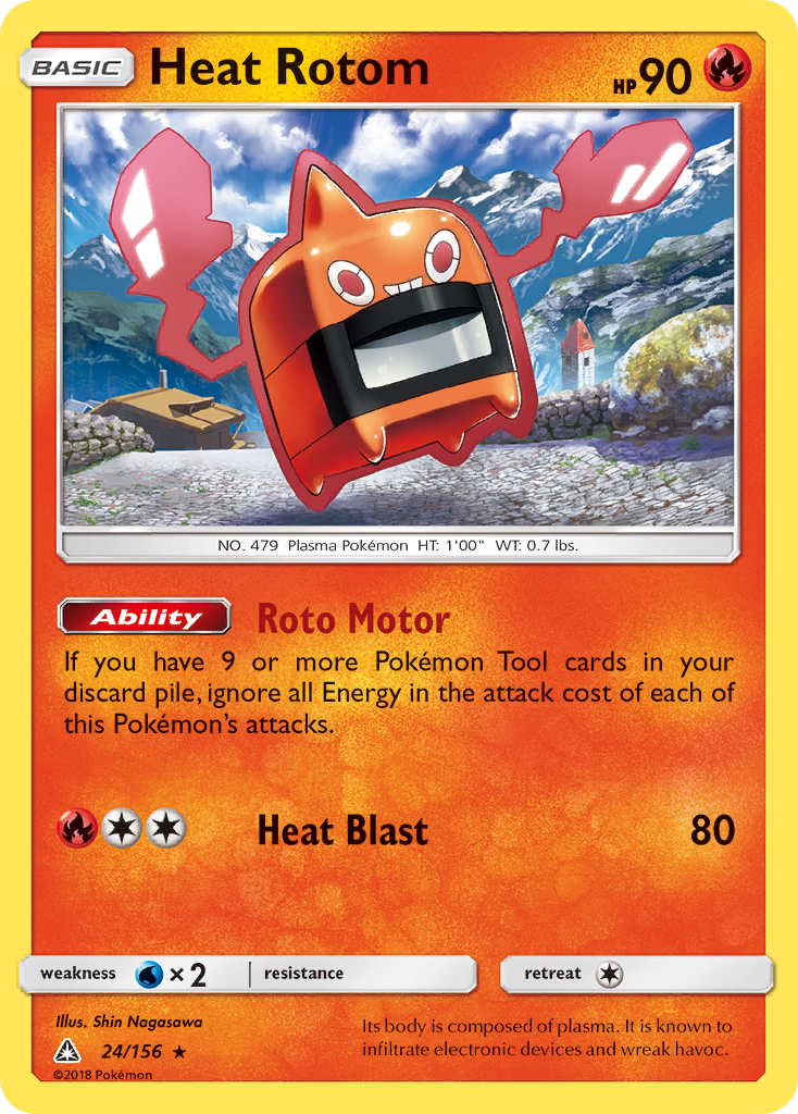 Heat Rotom (24/156) [Sun & Moon: Ultra Prism] | Anubis Games and Hobby