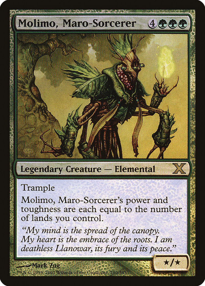 Molimo, Maro-Sorcerer (Premium Foil) [Tenth Edition] | Anubis Games and Hobby