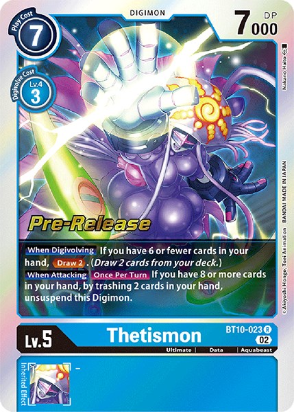 Thetismon [BT10-023] [Xros Encounter Pre-Release Cards] | Anubis Games and Hobby