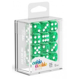 Oakie Doakie Dice Translucent Green 16mm D6 | Anubis Games and Hobby