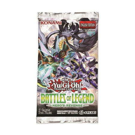 YGO Battle of Legend: Hero's Revenge Booster Pack | Anubis Games and Hobby