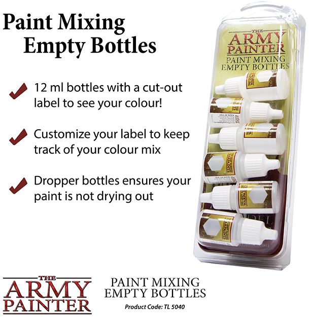 Paint Mixing Empty Bottles | Anubis Games and Hobby