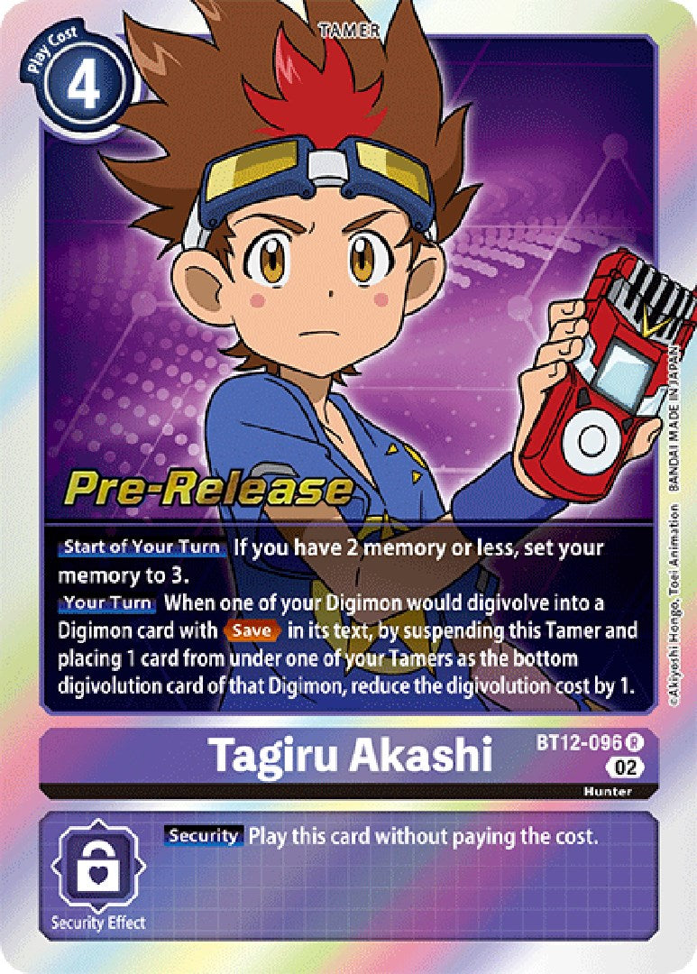 Tagiru Akashi [BT12-096] [Across Time Pre-Release Cards] | Anubis Games and Hobby