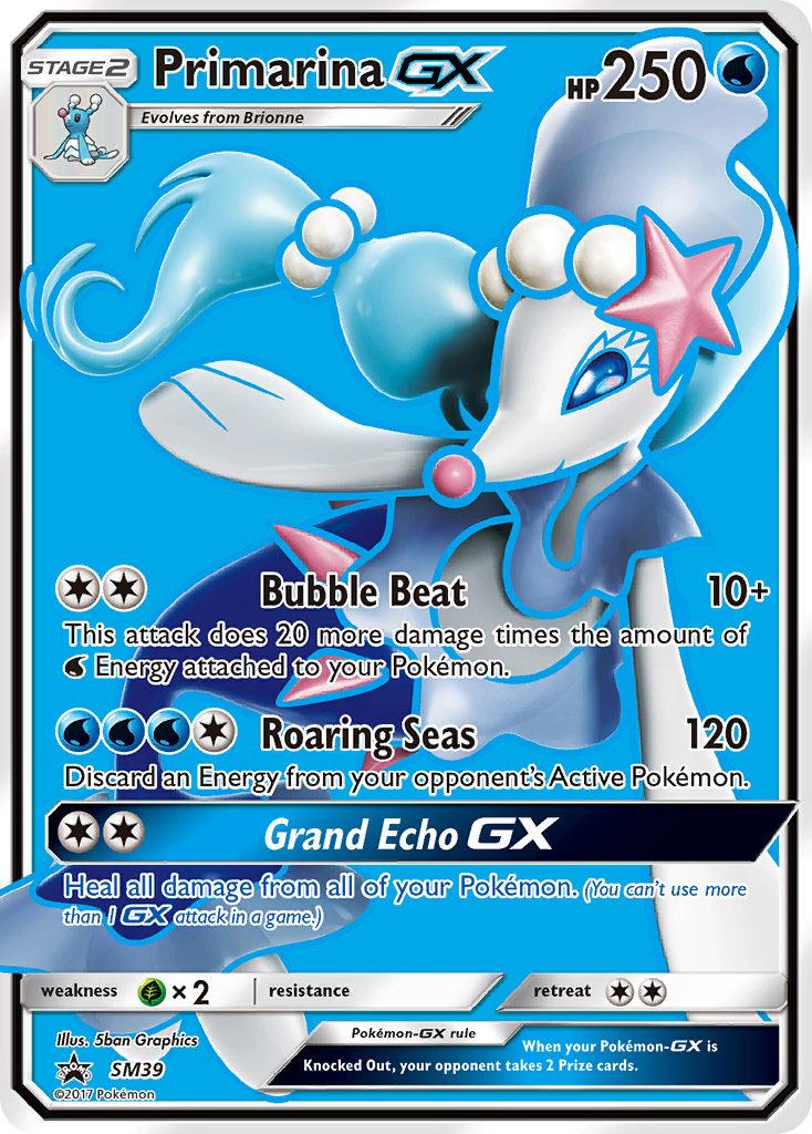 Primarina GX (SM39) [Sun & Moon: Black Star Promos] | Anubis Games and Hobby