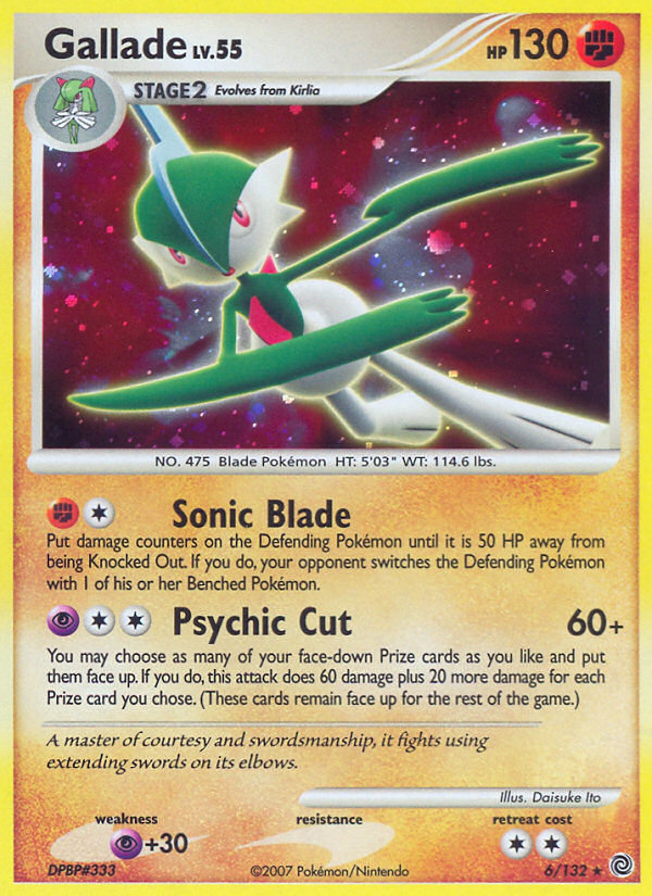 Gallade (6/132) [Diamond & Pearl: Secret Wonders] | Anubis Games and Hobby